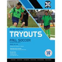 Image of AYSO EXTRA Tryout Flyer