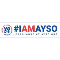 Image of #I AM AYSO Bumper Sticker