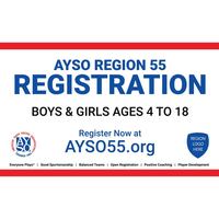 Image of AYSO Registration Banner #2 - 2-color treatment