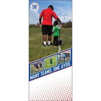 Image of AYSO Many Teams, One AYSO Pull-Up Banner #4