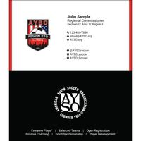 Image of AYSO Business Card #3