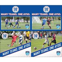 Image of AYSO Many Teams Web Banners<br><em>-4 Posts Included-<em>