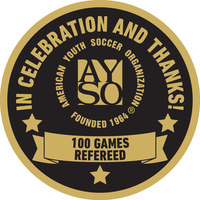 Image of Referee 100 Games Badge