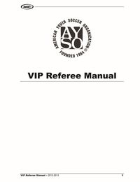 Image of VIP Referee Manual